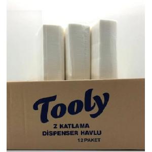 Tooly  Ekstra Z Katlama Dispenser Havlu 150'li 12  Paket